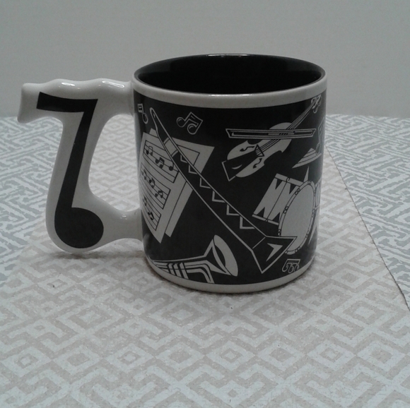 Russ Barrie Music notes coffee 8 oz mug